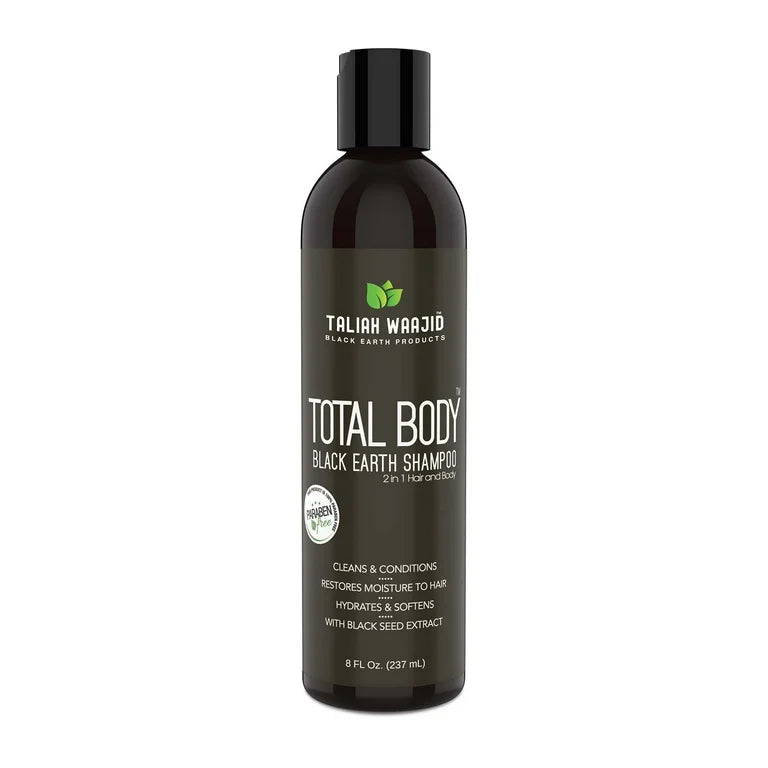 Taliah Waajid Total Body Black Earth Shampoo (2-in-1 Hair & Body) 8 oz