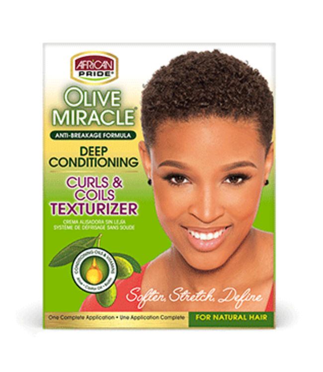 African Pride Olive Miracle Deep Conditioning Curls & Coils Texturizer