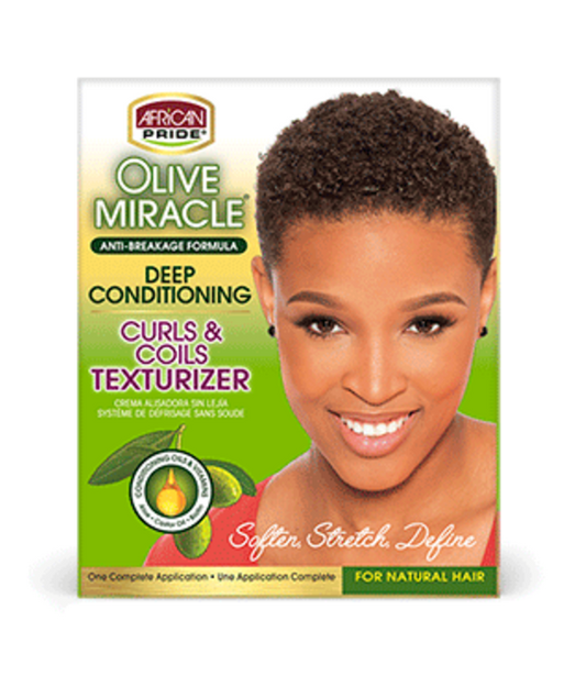 African Pride Olive Miracle Deep Conditioning Curls & Coils Texturizer