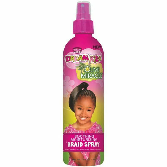 African Pride Dream Kids Olive Miracle Soothing Moisturizing Braid Spray 12oz