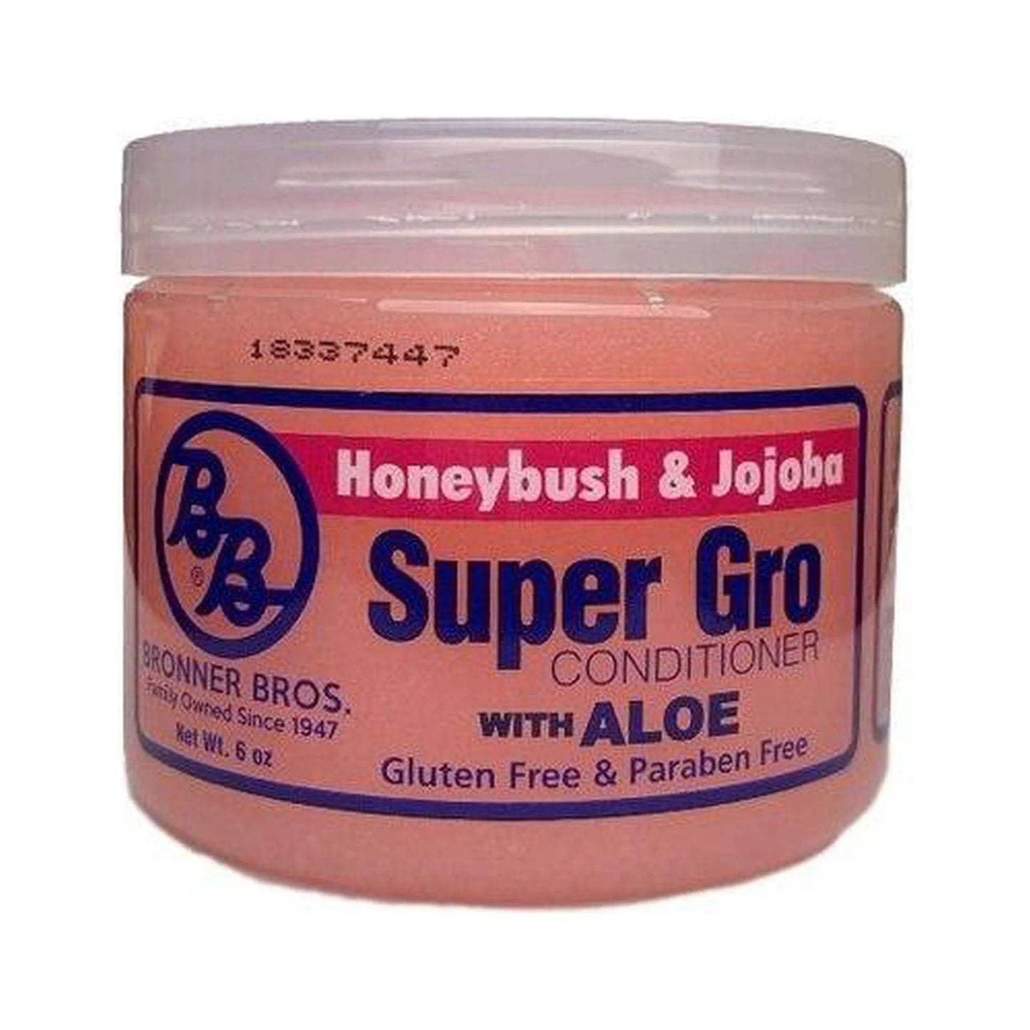 Bronner Bros. Super Gro Conditioner w/ Aloe (Honeybush & Jojoba) 6 oz