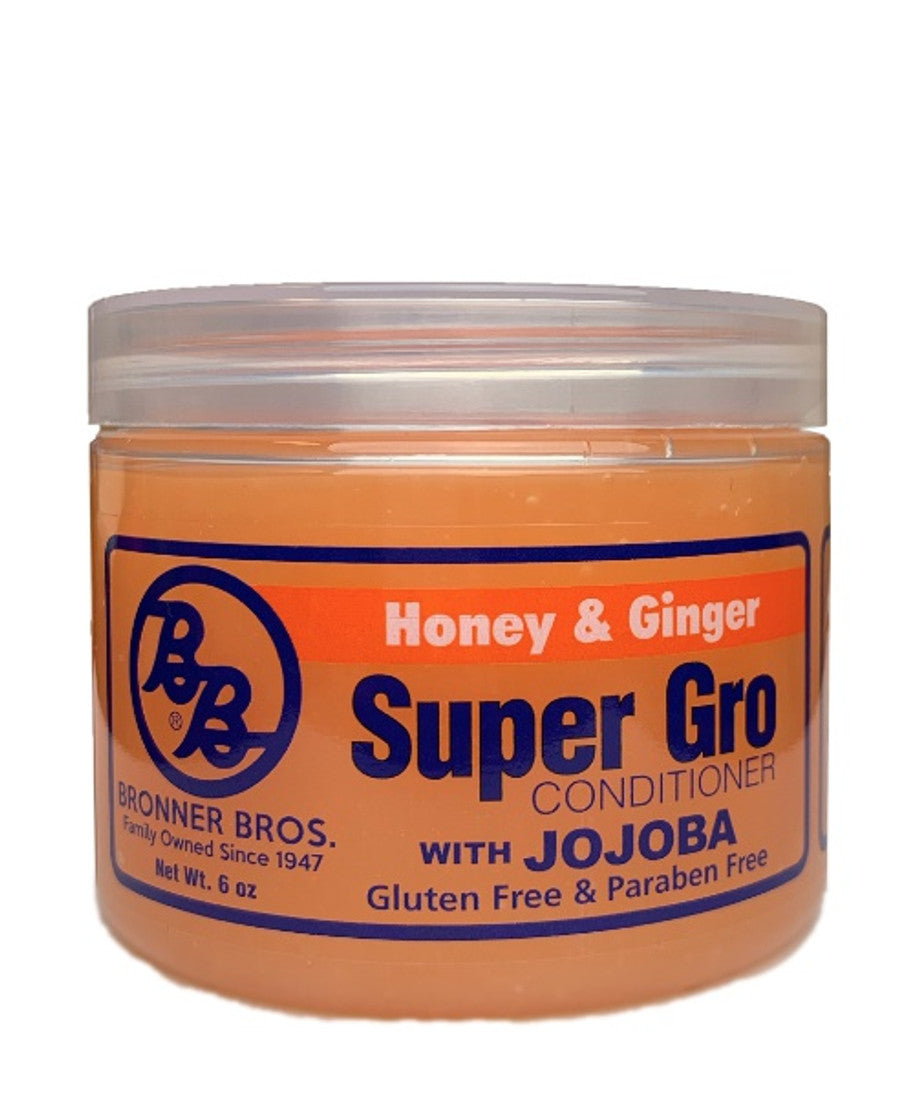 Bronner Bros. Super Gro Conditioner w/ Jojoba (Honey & Ginger) 6 oz