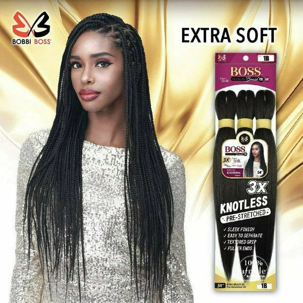 Bobbi Boss 3X Pre-Stretched Braid Hair 54"
