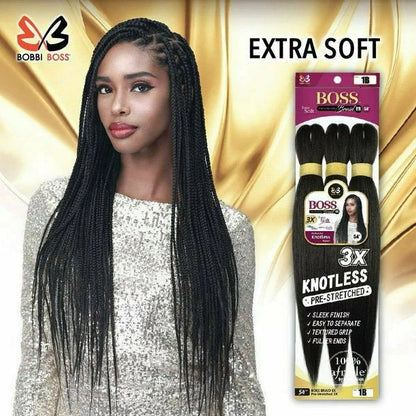 Bobbi Boss 3X Pre-Stretched Braid Hair 54"