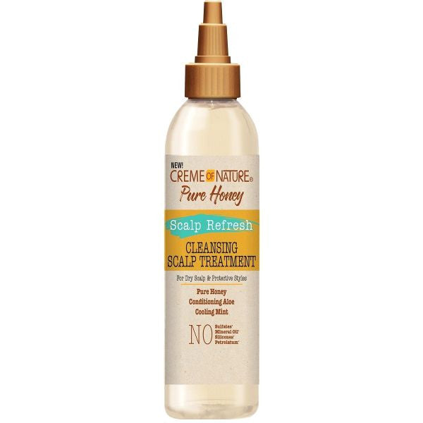 Creme Of Nature Pure Honey Scalp Refresh Cleansing Scalp Treatment 8 oz