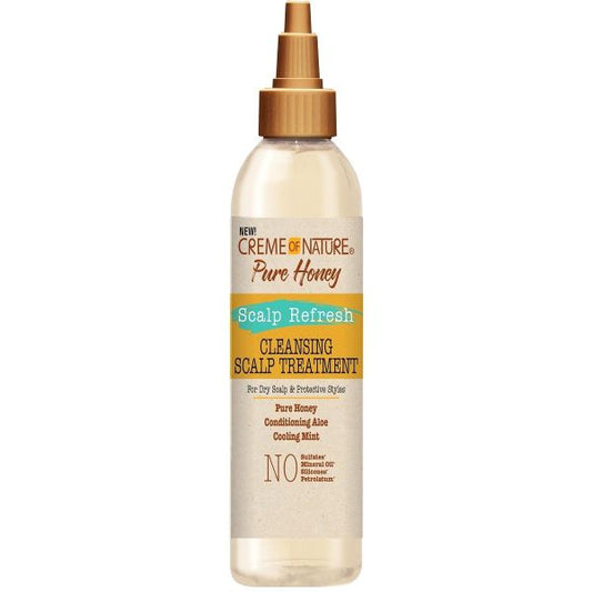 Creme Of Nature Pure Honey Scalp Refresh Cleansing Scalp Treatment 8 oz