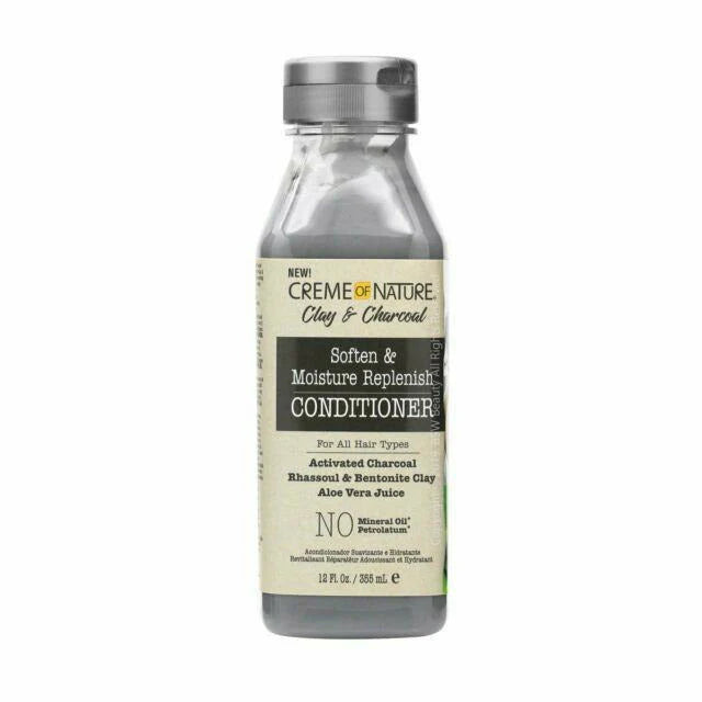 Creme Of Nature Clay & Charcoal Soften & Moisture Replenish Conditioner 12 oz
