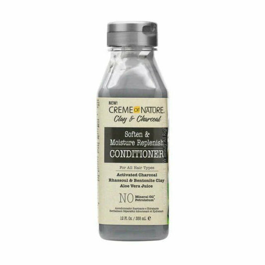 Creme Of Nature Clay & Charcoal Soften & Moisture Replenish Conditioner 12 oz