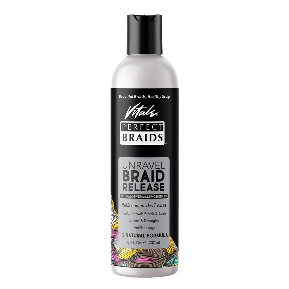 Vitale Perfect Braids Unravel Braid Release w/ Aloe Vera & Lemongrass 8 oz