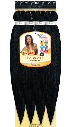 EZBRAID 4X Pre-Stretched Braid Hair 26" (52")