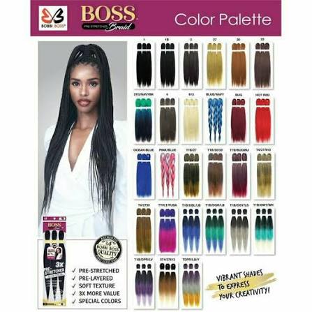Bobbi Boss 3X Pre-Stretched Braid Hair 54"