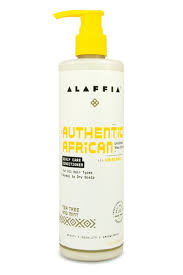 Alaffia Authentic African Black Soap Scalp Care Conditioner w/ Tea Tree & Mint 12 oz