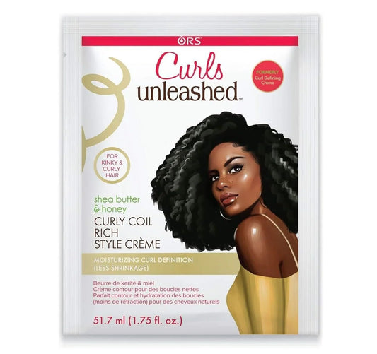 ORS Curls Unleashed Shea Butter and Honey Curly Coil Rich Style Creme 1.75 oz