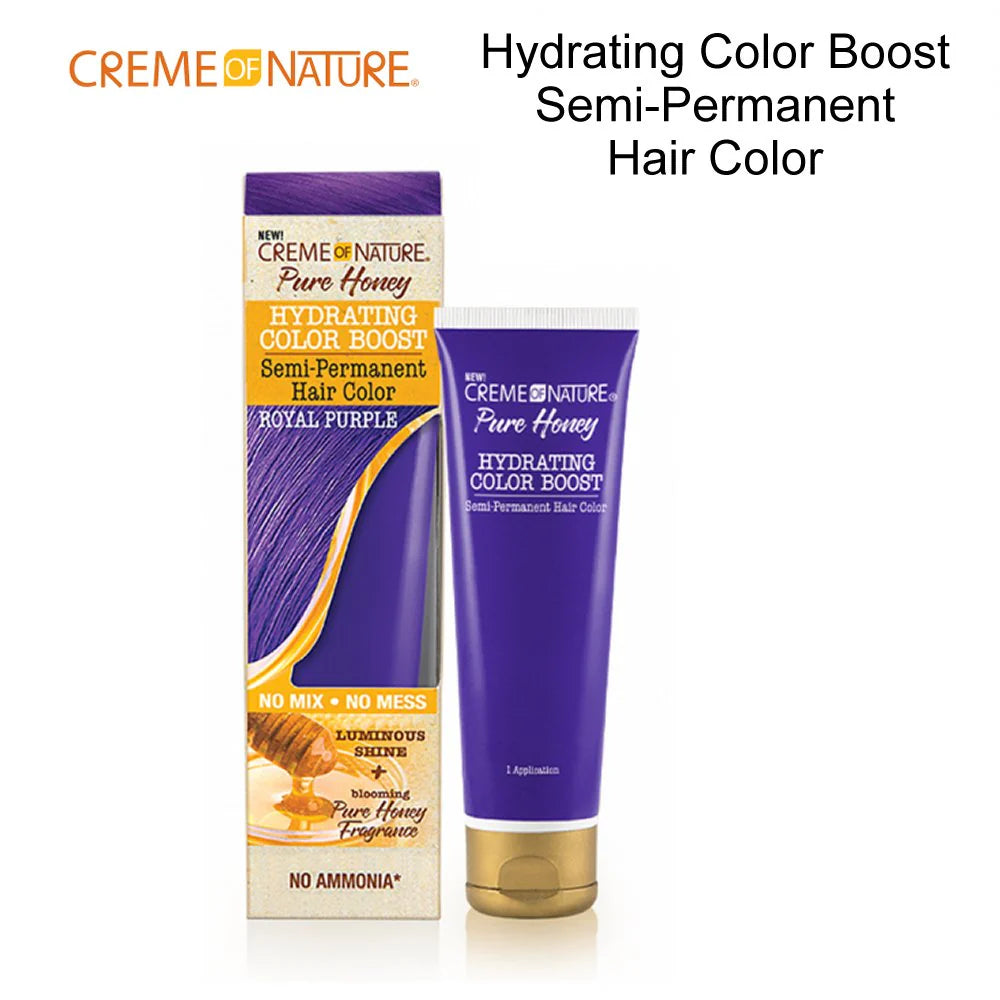 Creme Of Nature Pure Honey Hydrating Color Boost Semi-Permanent Hair Color