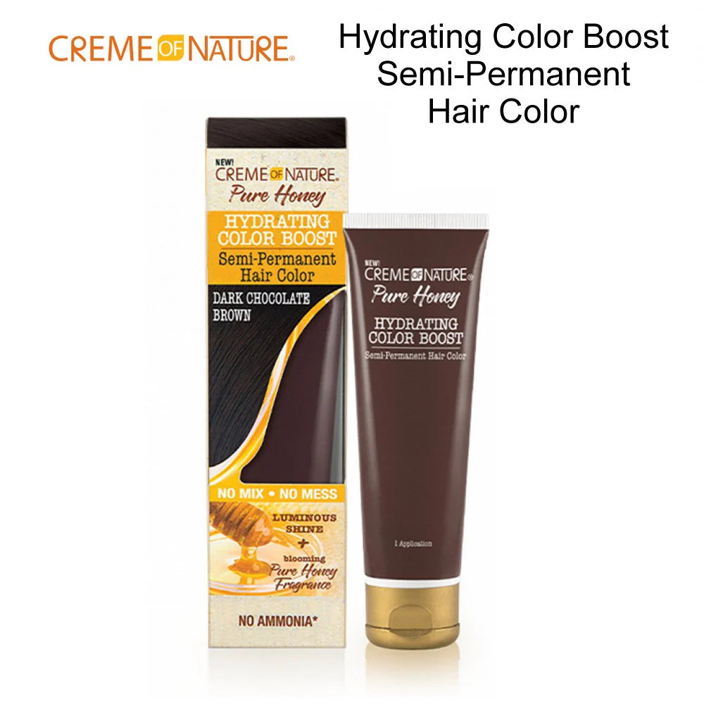 Creme Of Nature Pure Honey Hydrating Color Boost Semi-Permanent Hair Color