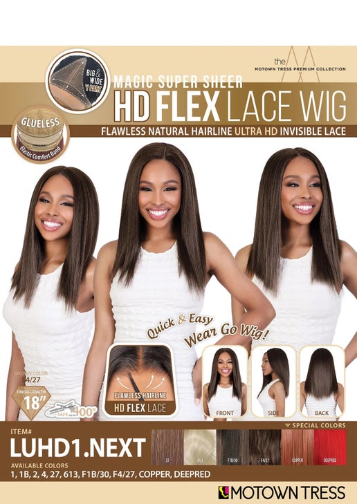 Motown Tress Ultra HD Flex Lace Wig - LUHD1.NEXT