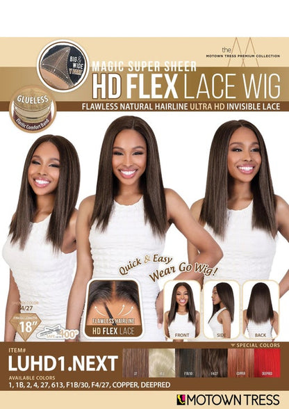 Motown Tress Ultra HD Flex Lace Wig - LUHD1.NEXT