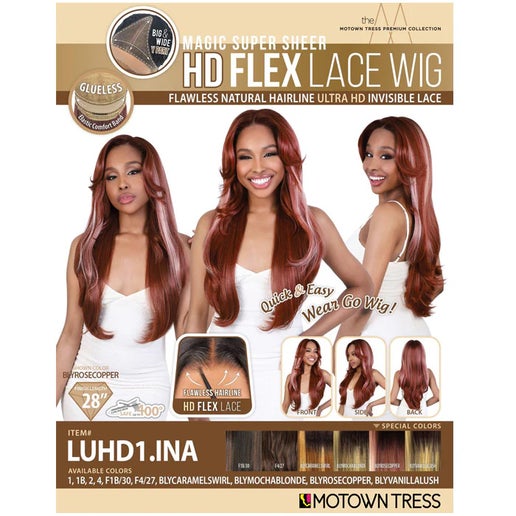 Motown Tress Ultra HD Flex Lace Wig - LUHD1.INA