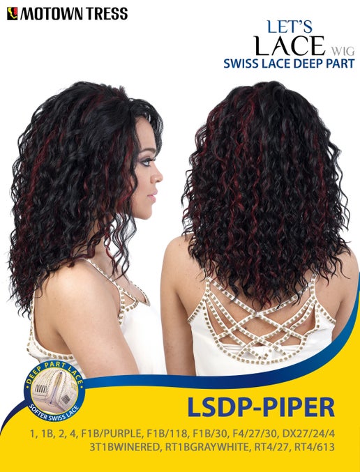 Motown Tress Swiss Lace Deep Part Wig - LSDP-PIPER
