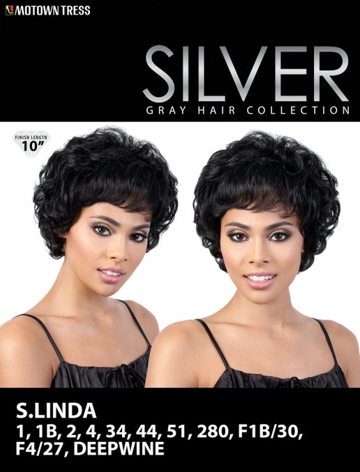 Motown Tress Silver Gray Hair Collection Wig - S.LINDA
