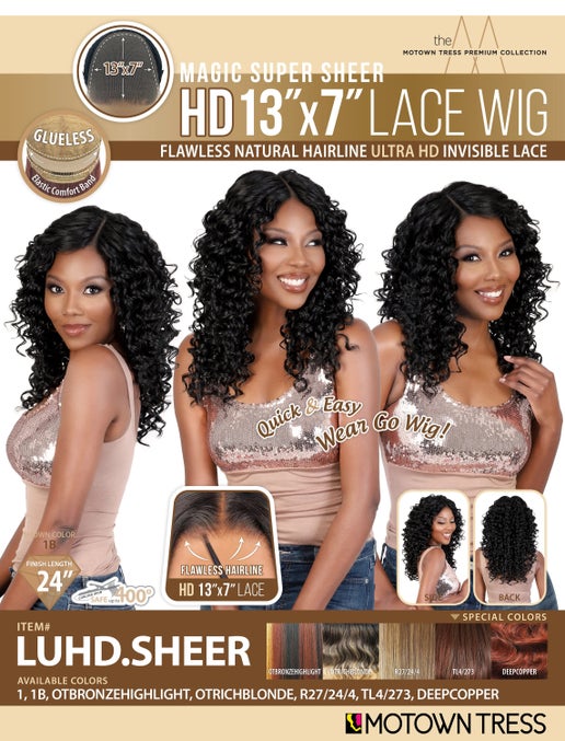Motown Tress Sheer HD 13"X7" Lace Wig - LUHD.SHEER