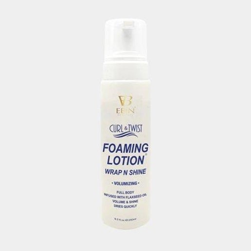 EBIN Curl & Twist Foaming Lotion (Wrap N Shine) - Volumizing 8.5 oz