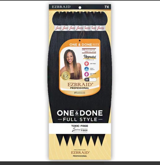 EZBRAID 7X Pre-Stretched Braid Hair 26" (52")