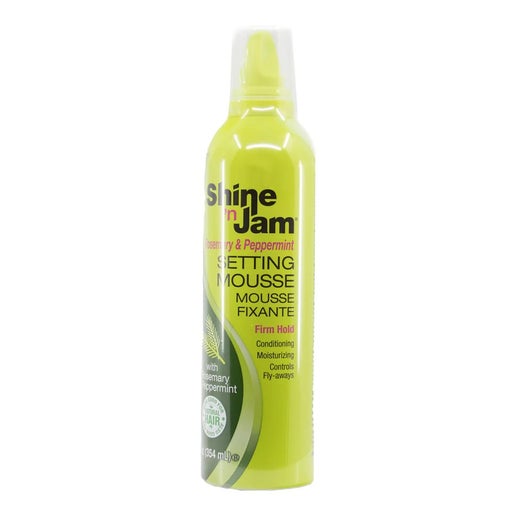 Shine 'n Jam Setting Mousse w/ Rosemary & Peppermint (Firm Hold) 12 oz