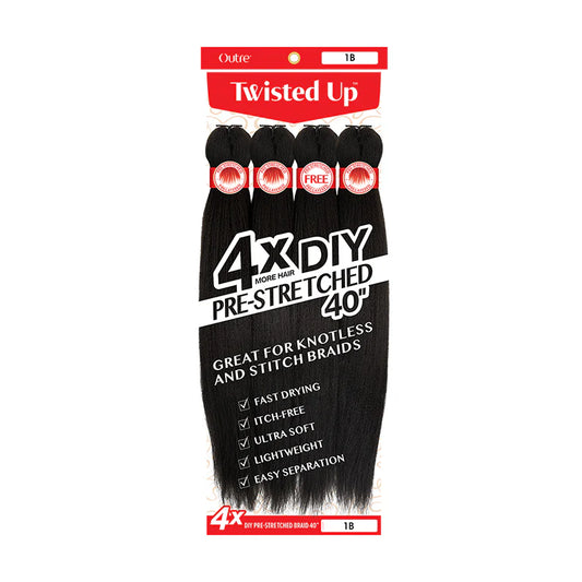 Outre Twisted Up 4X DIY Pre-Stretched Braid Hair 40"