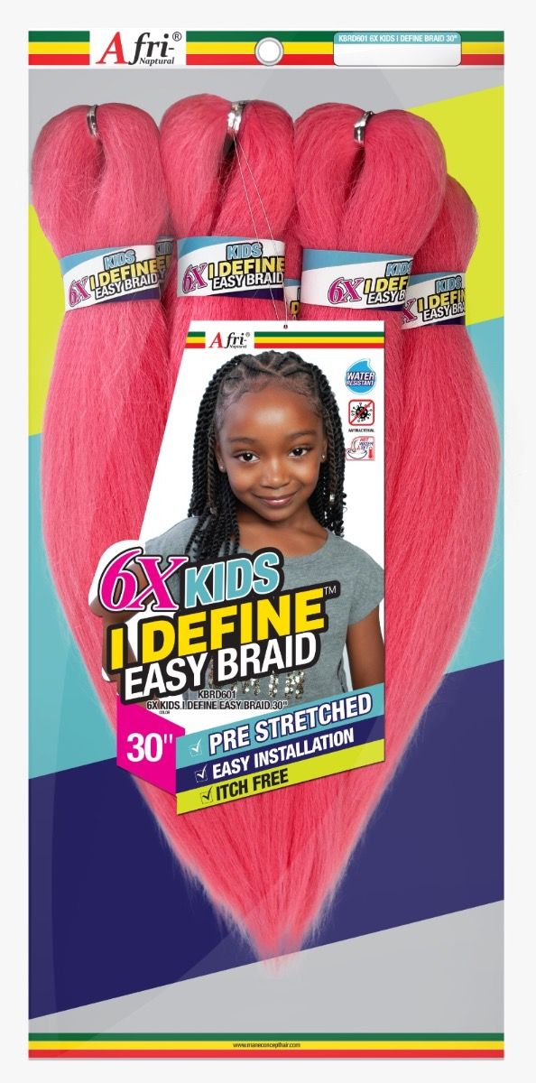 Afri-Naptural: 6X Kids I-Define Easy Braid 30"