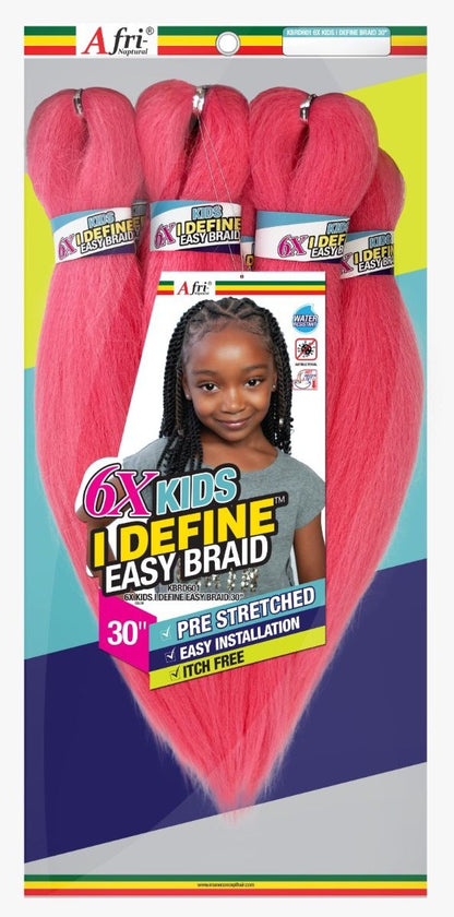 Afri-Naptural: 6X Kids I-Define Easy Braid 30"
