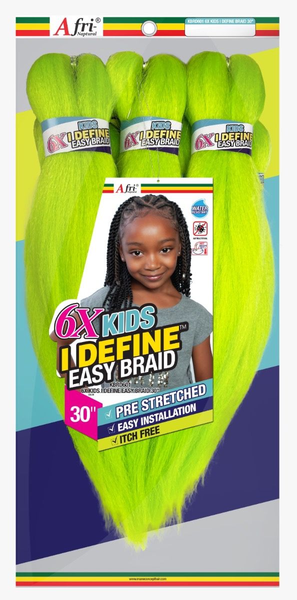 Afri-Naptural: 6X Kids I-Define Easy Braid 30"