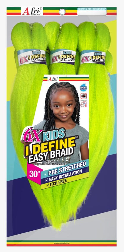 Afri-Naptural: 6X Kids I-Define Easy Braid 30"
