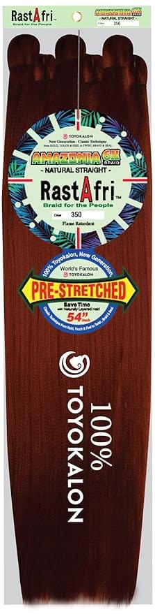 RastAfri Amazonia 6X Pre-Stretched Braid Hair 54"