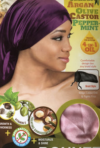 M&M Headgear Satin Braid Bonnet